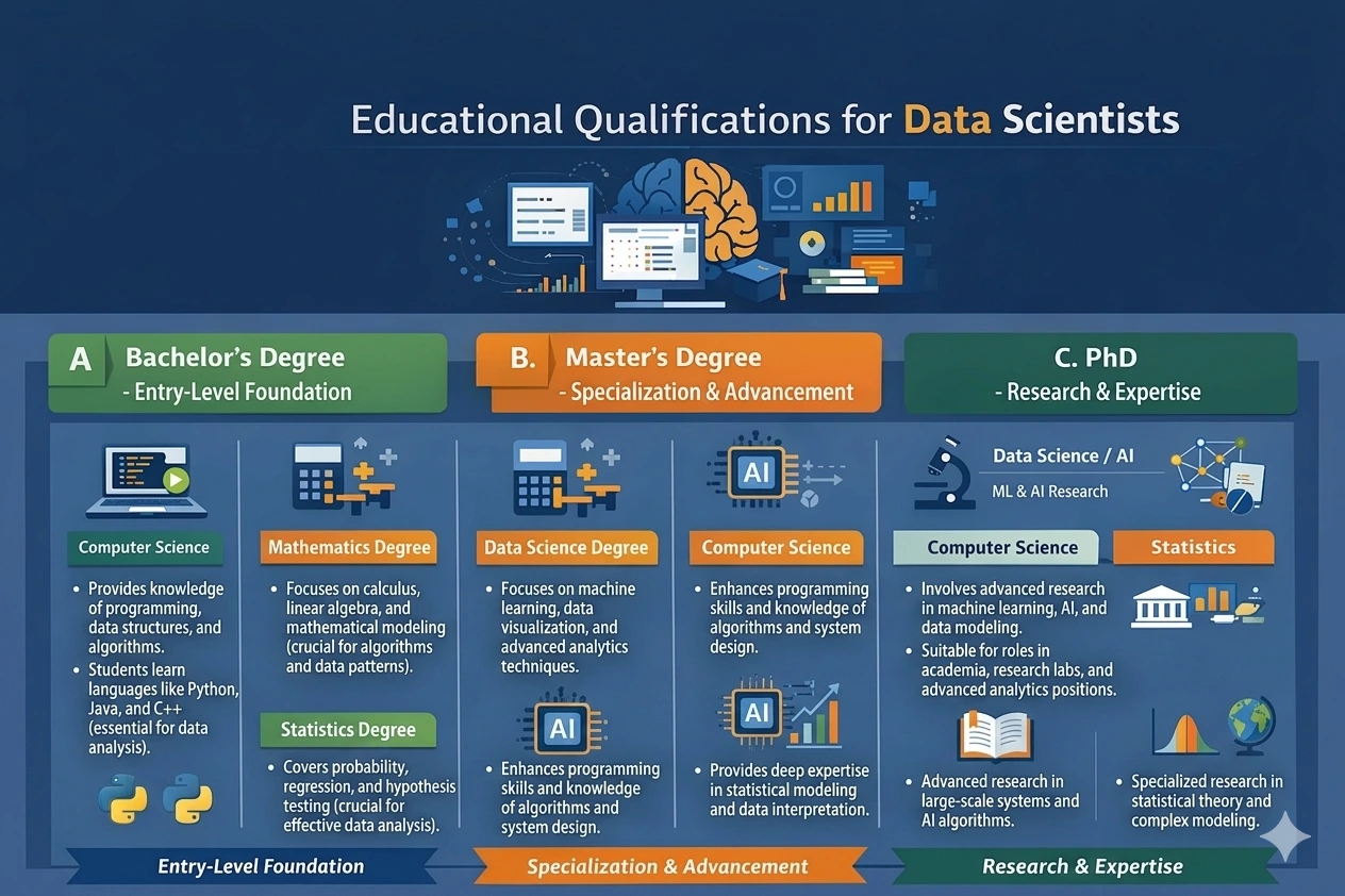 Educational Qualifications for Data Scientists