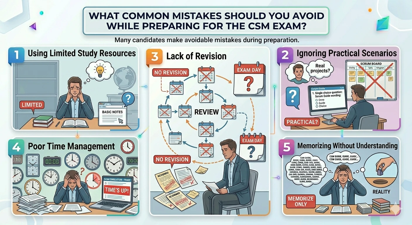 Common Mistakes Should You Avoid While Preparing for the CSM Exam Common Mistakes Should You Avoid While Preparing for the CSM Exam